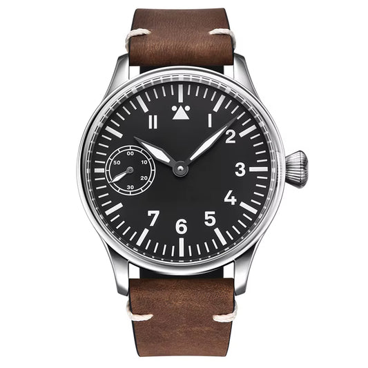 Hand-Wound Mechanical Watch 44Mm Dial Luxury Sapphire Glass Watch 316L Steel Case Men&#39;S Watch St3600 Watch Waterproof