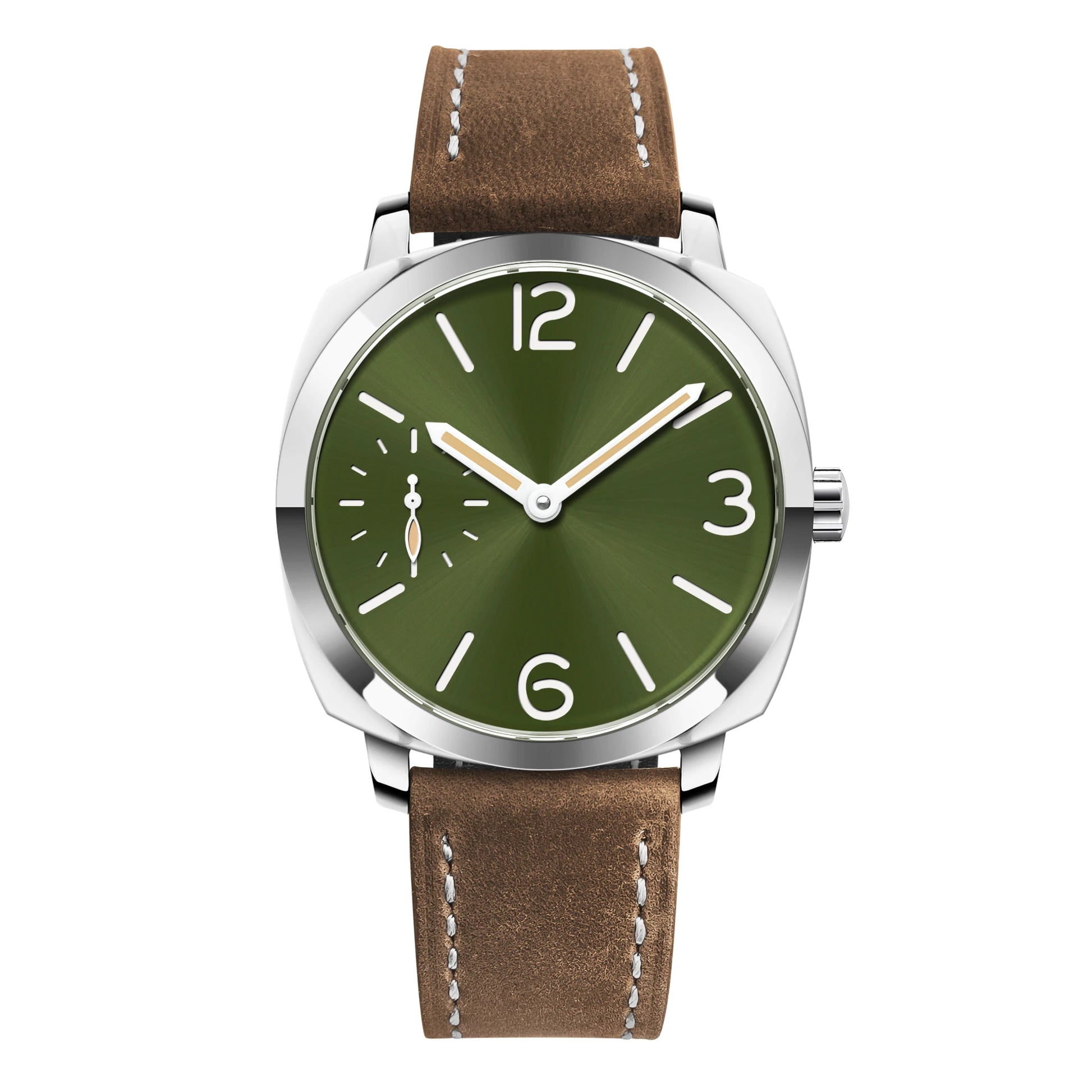 Montre automatique Adventure homme 42mm cadran vert bracelet cuir