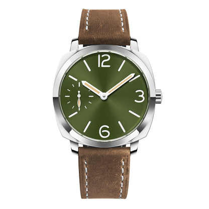 Montre automatique Adventure homme 42mm cadran vert bracelet cuir