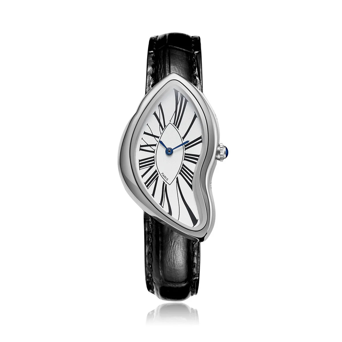 Dali Crash  Watches for Men and Women  Leather Strap Quartz Wristcwatches 