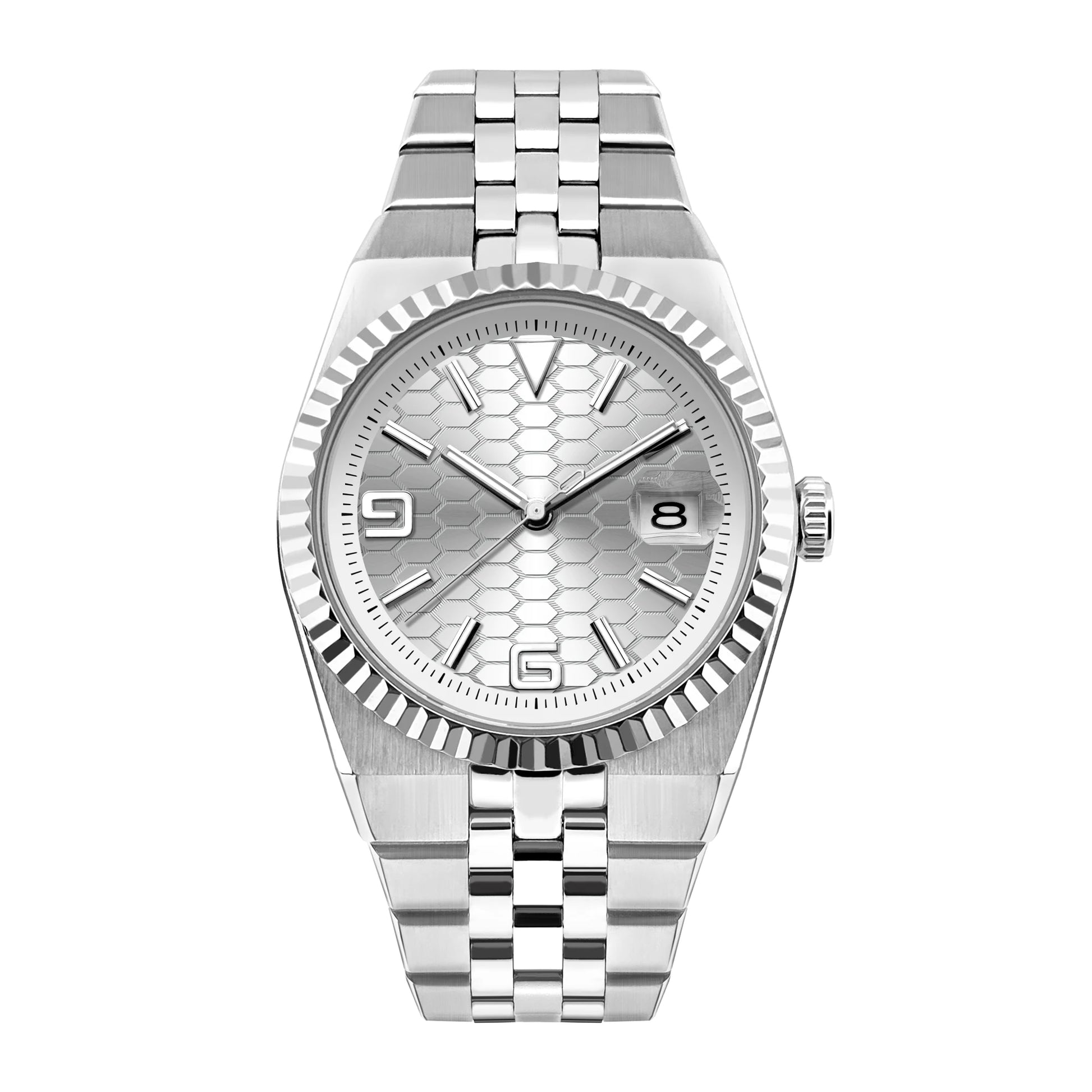 Montre automatique Landmaster 40 cadran argenté mouvement Miyota 8215