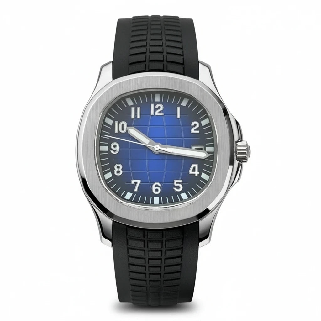 40MM Olive Green NH35 Automatic Mechanical Watch for Men Sapphire Crystal Wristwatch 100M Waterproof Rubber Strap