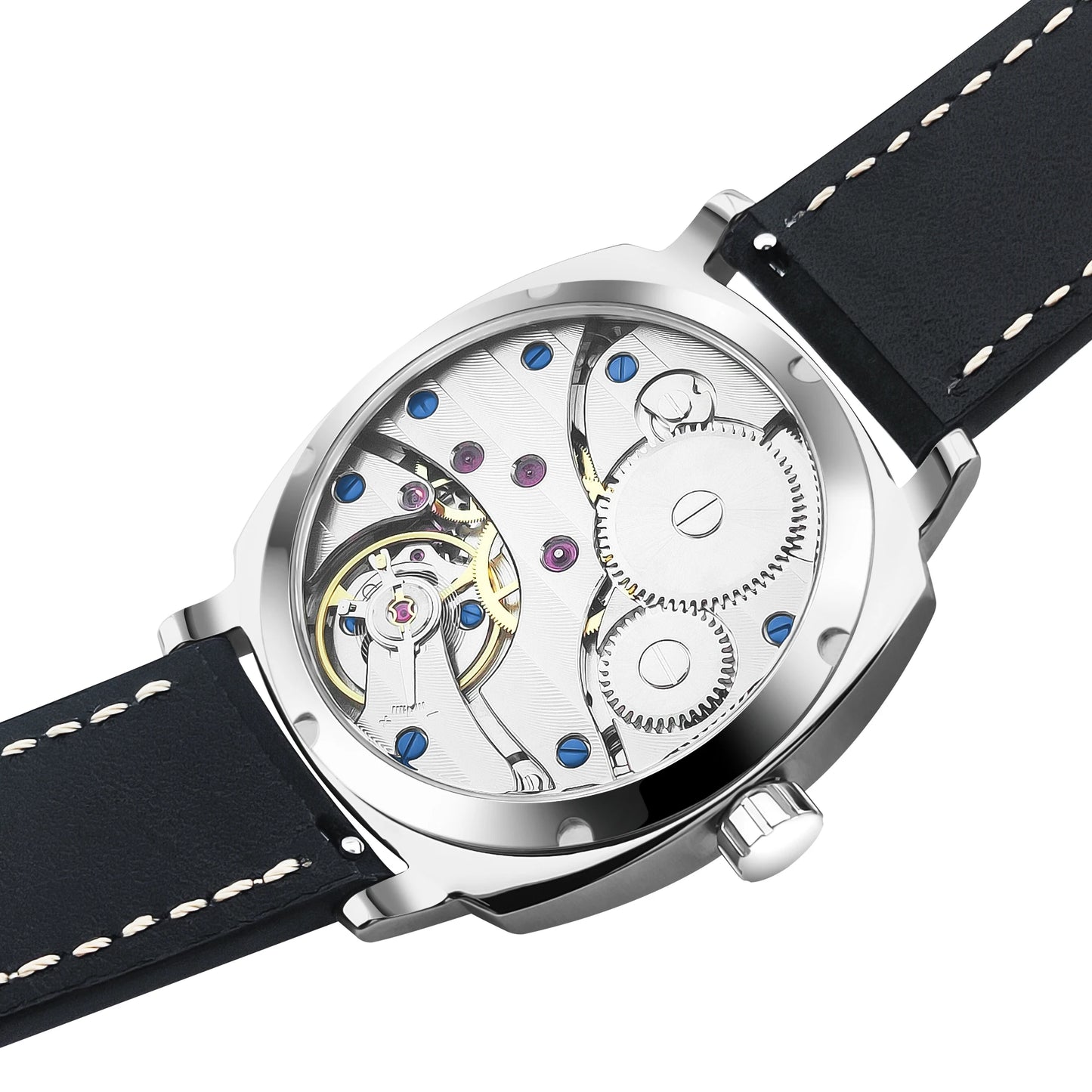 Montre automatique Adventure homme 42mm cadran noir bracelet cuir mécanisme