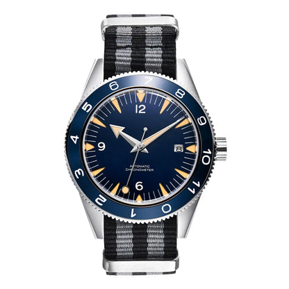 Montre Astra 41 cadran bleu verre saphir étanche